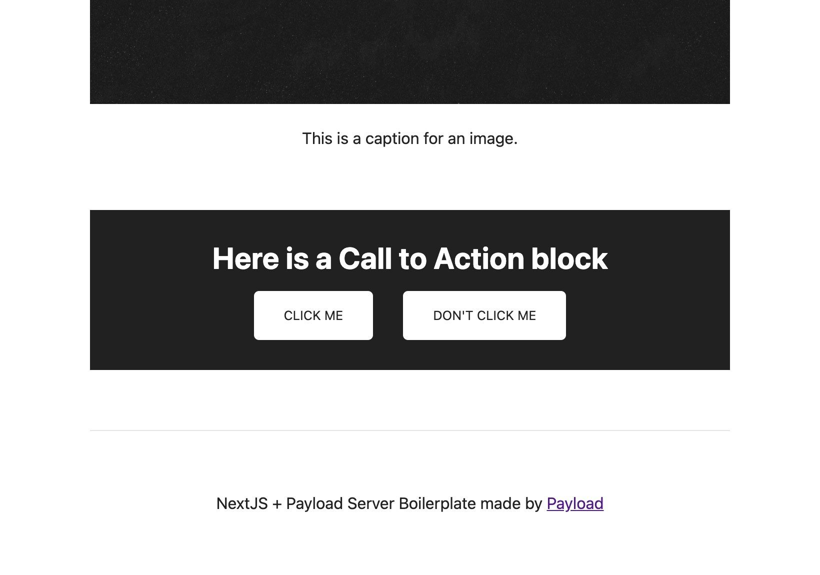 Call to Action Frontend Example