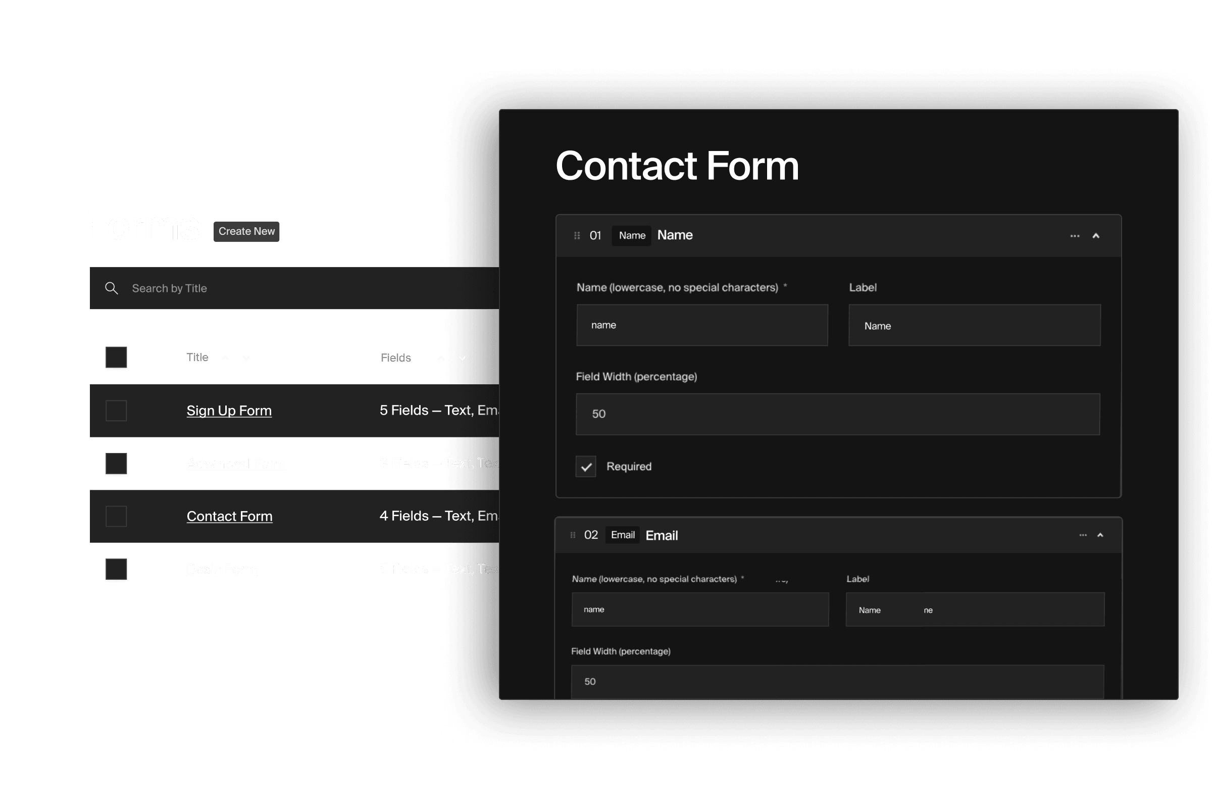 build a form