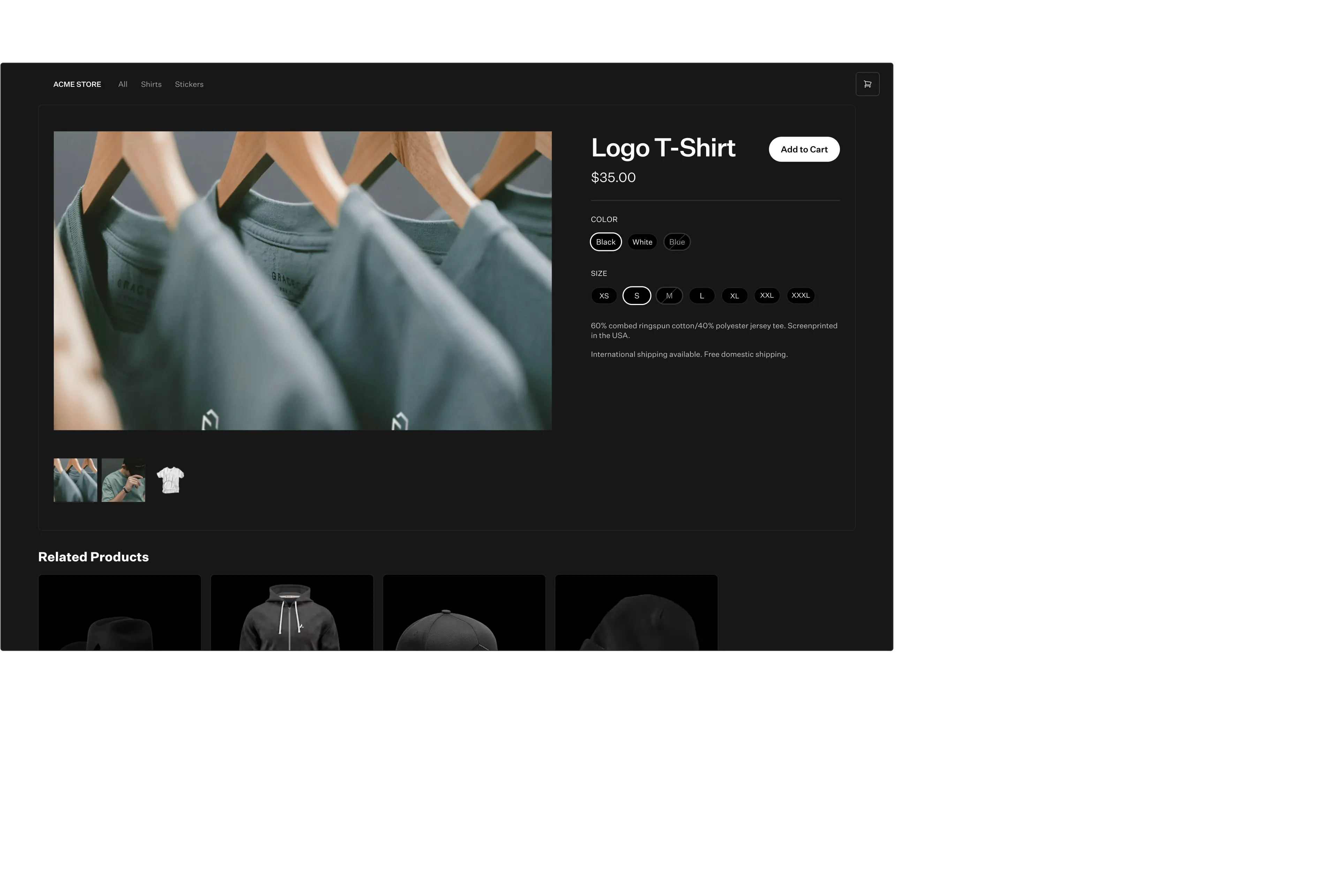 A/B Testing Variation A ecommerce example