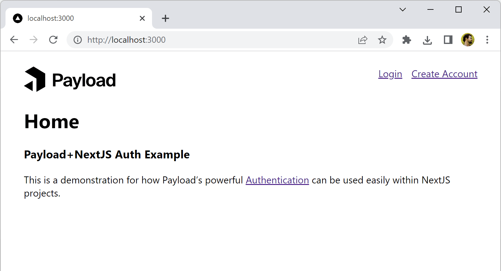 Localhost Screenshot
