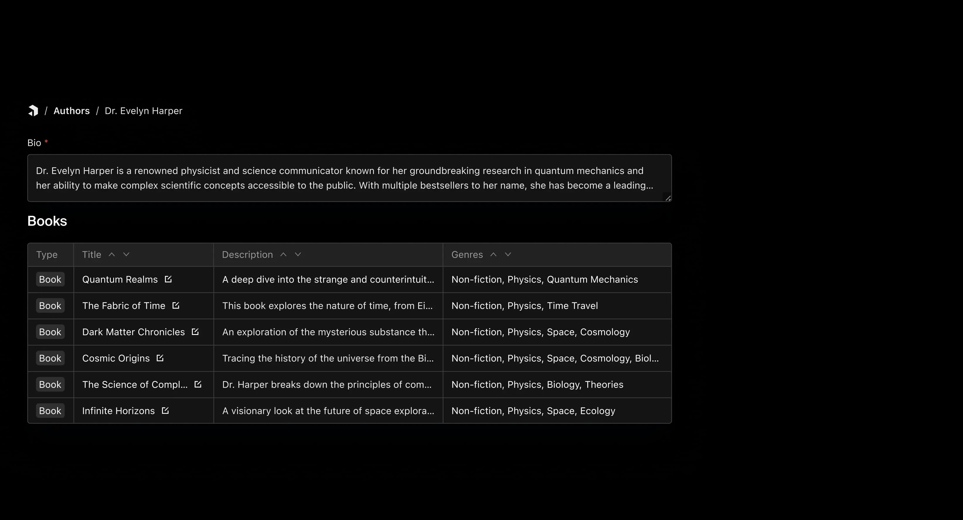 Bidirectional relationships ui, nested relationships ui