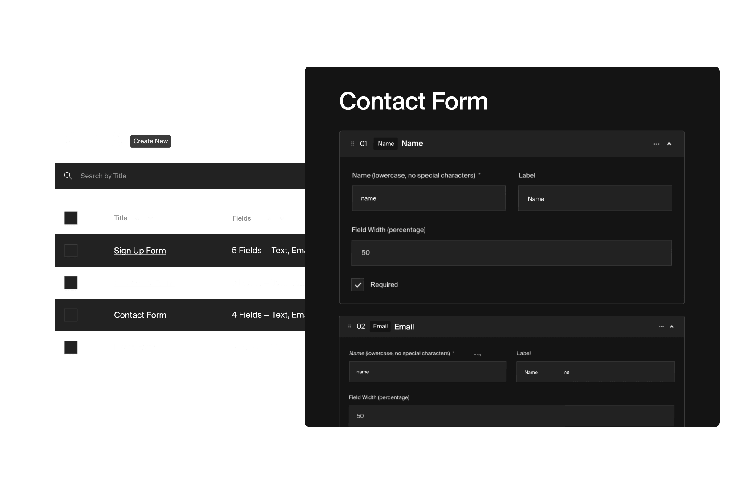 build a form