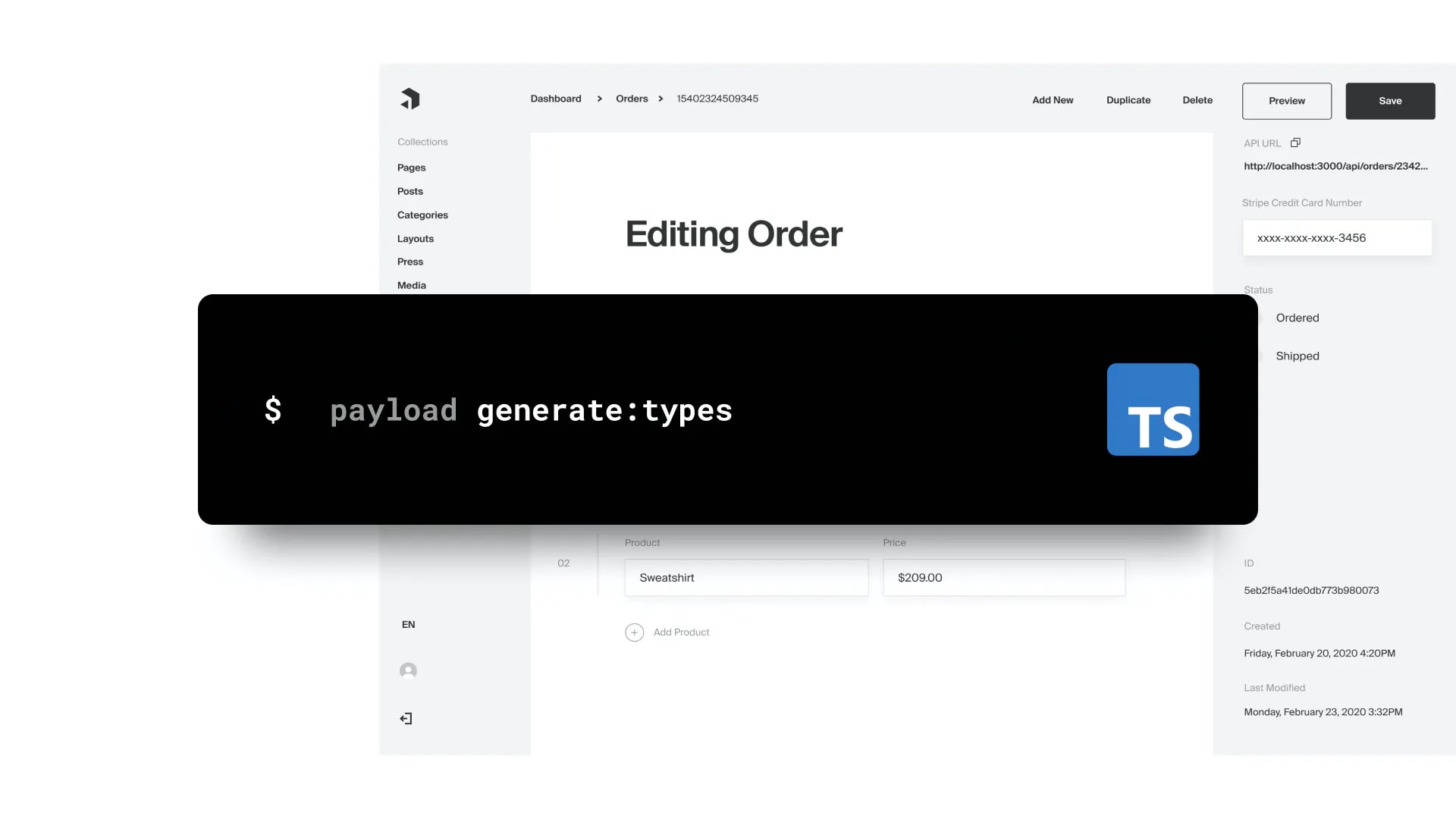 New Feature - Auto-generate TypeScript Interfaces