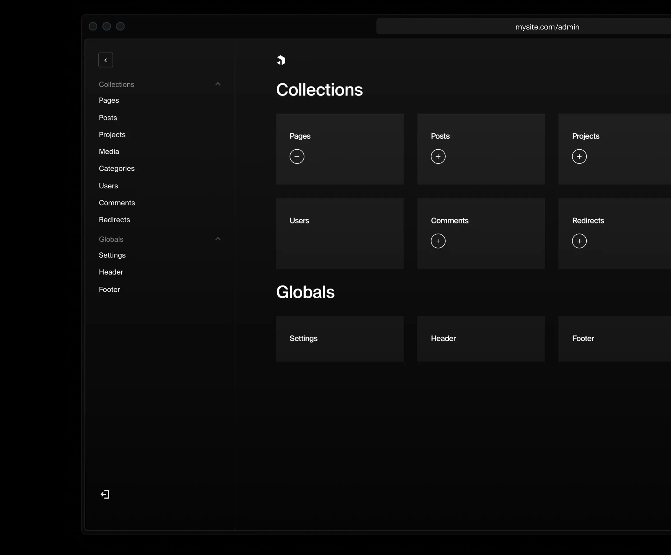 a payload admin dashboard