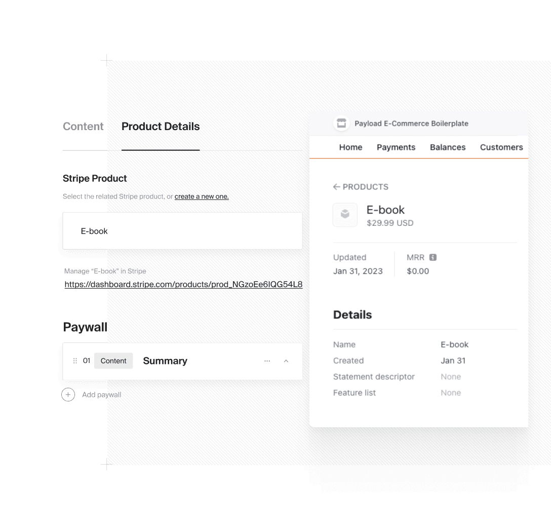 Sync your ecommerce product with Stripe