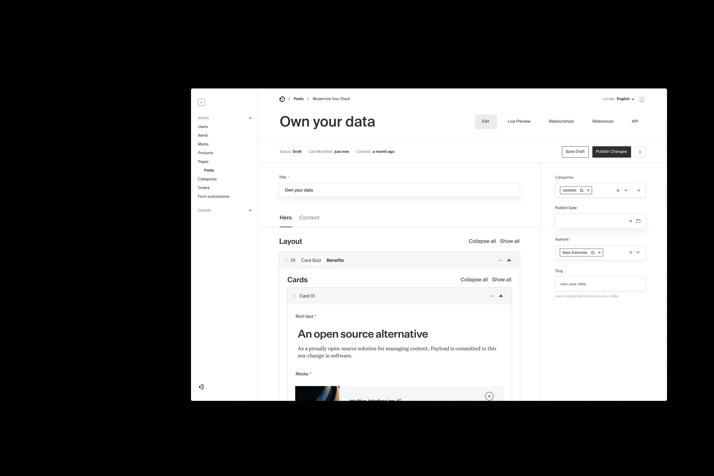 Own your data with Payload