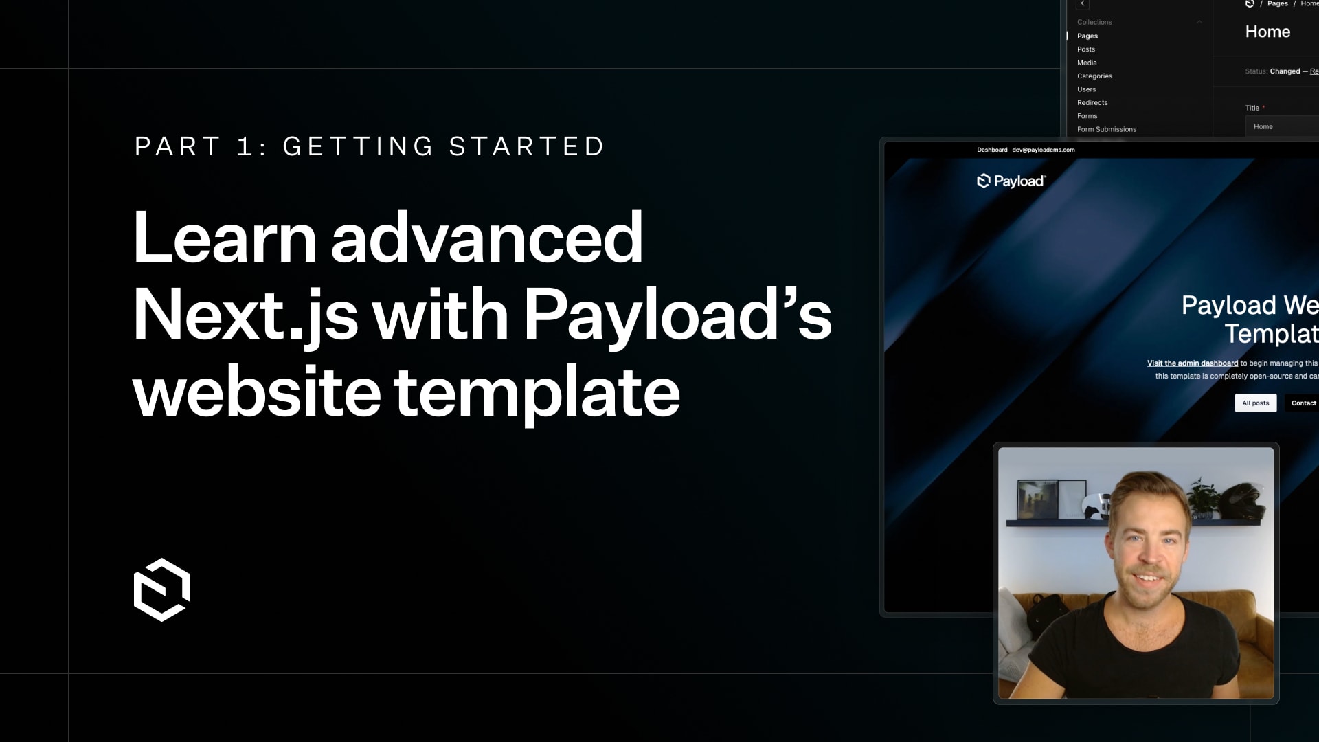 Learn advanced Next.js with Payload's website template