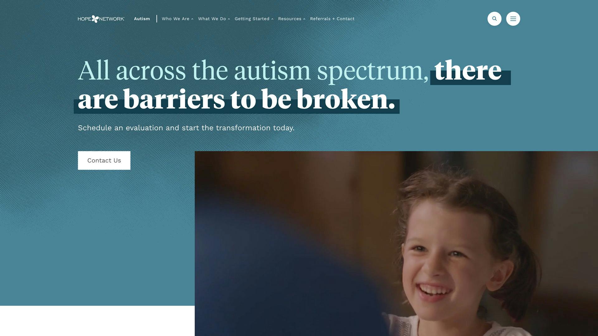 Hope Network Autism Subsite