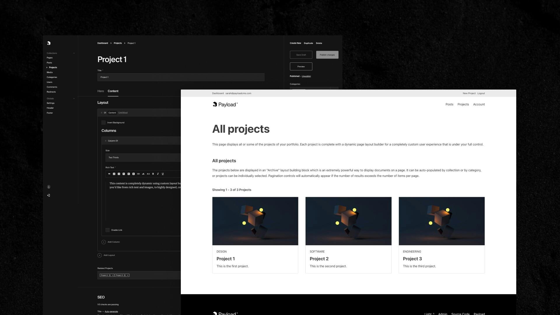 Build a Full Portfolio or Website with Payload's Website Template