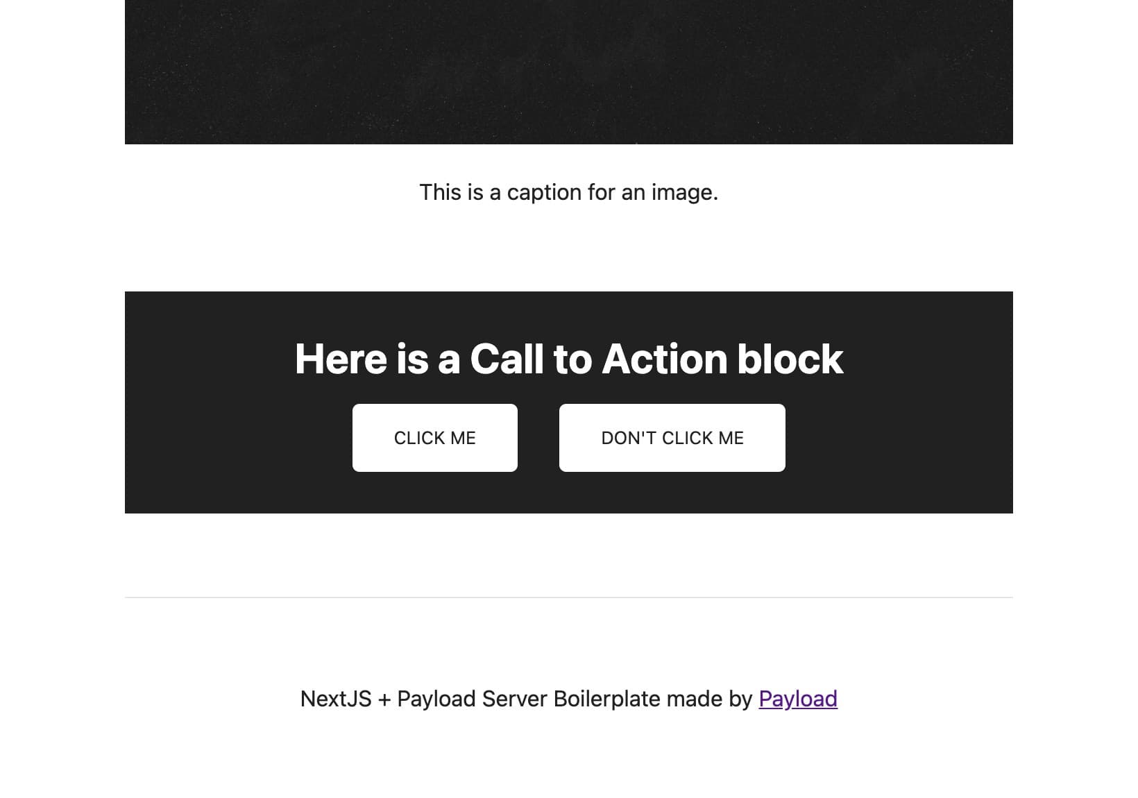 Call to Action Frontend Example