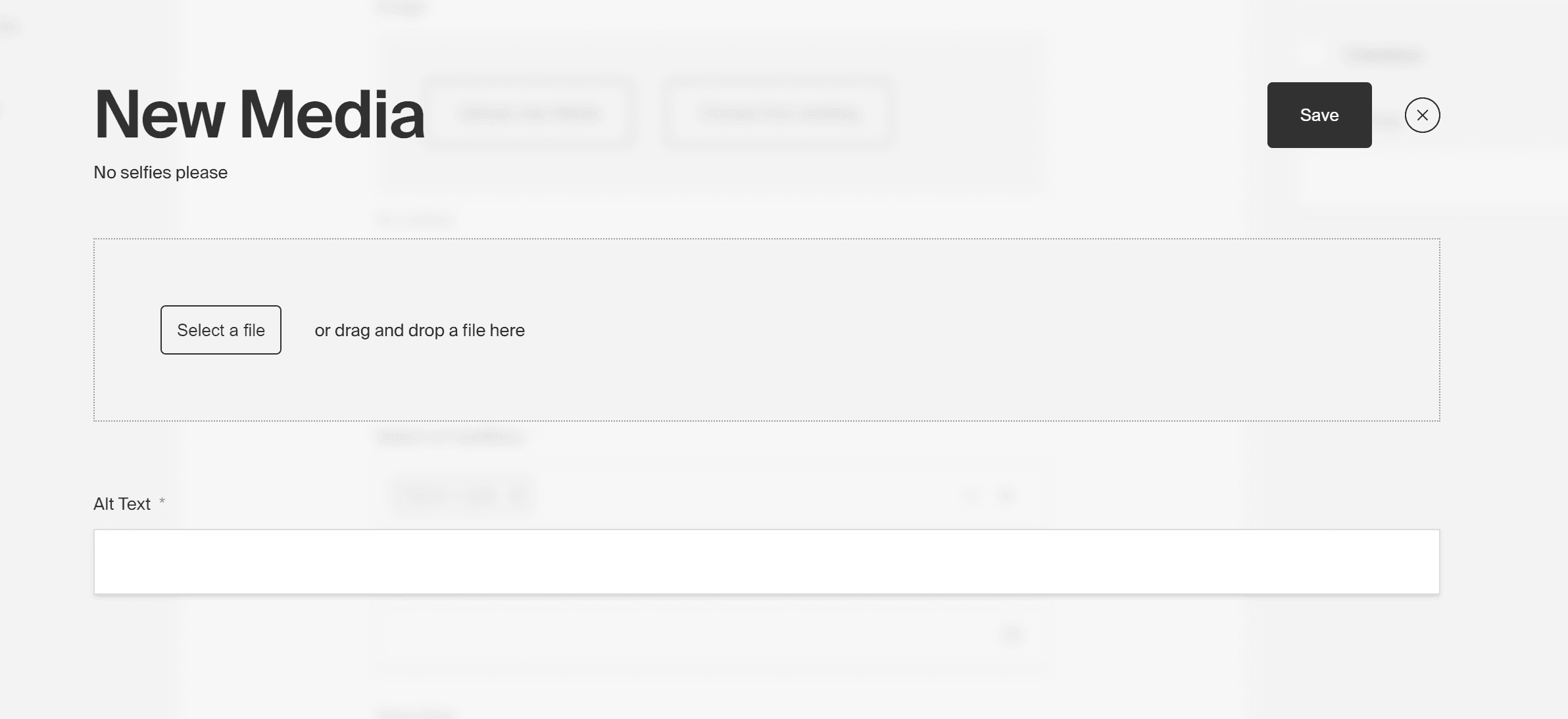 Payload CMS New Media Upload Example