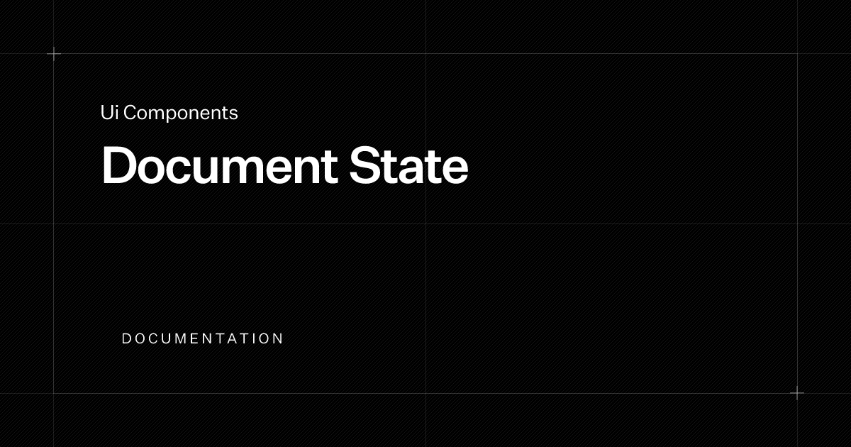 Document State | Documentation | Payload