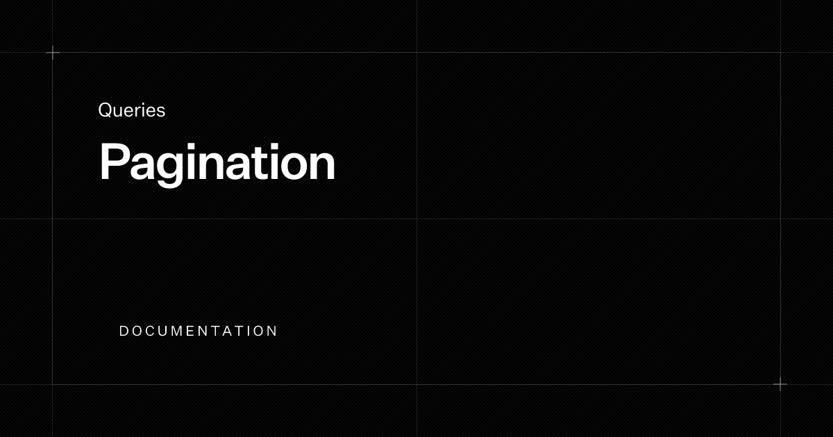 Pagination | Documentation | Payload