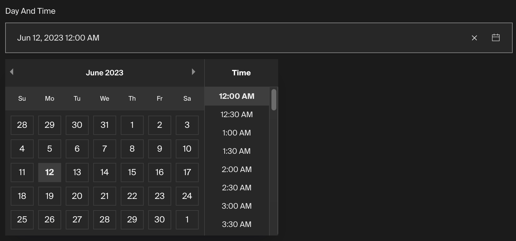 展示Payload Admin Panel中的Date字段