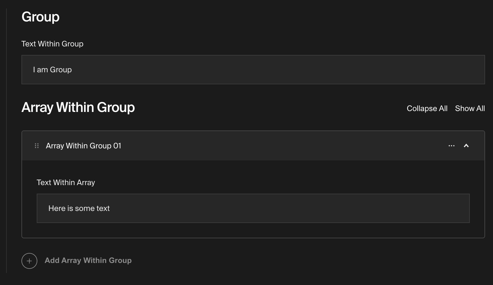 展示Payload Admin Panel中的Group字段