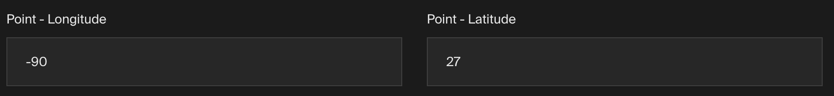 展示 Payload 管理面板中的 Point 字段